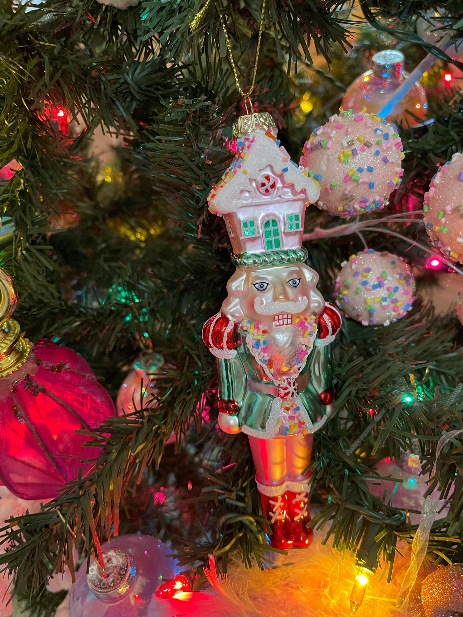 Christmas ornaments, Christmas decor, nutcracker, pink Christmas, gingerbread house 

#LTKFindsUnder50 #LTKHome #LTKHoliday