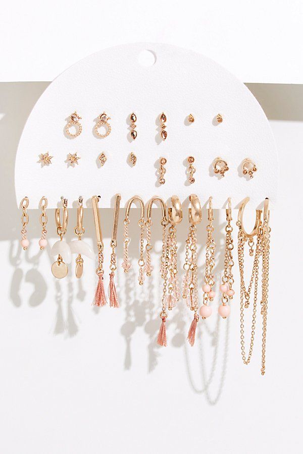 Like A Rolling Stone Stud Earring Set by Free People, Gold, One Size | Free People (Global - UK&FR Excluded)