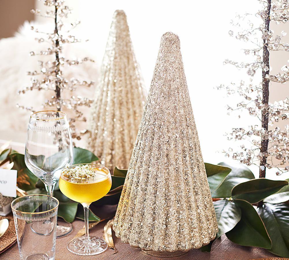 Textured Glass Christmas Tree | Pottery Barn (US)