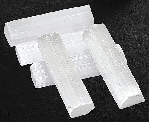Selenite Wand Sticks Pack of 5 Set - 2" Selenite Crystal Sticks Wand for Meditation, Crystal Char... | Amazon (US)