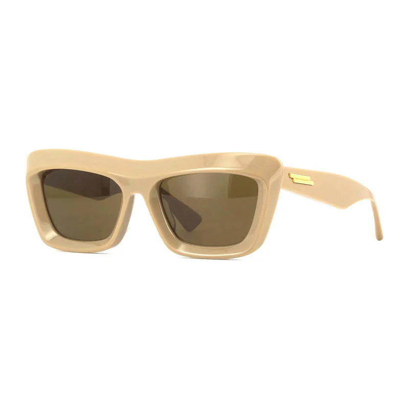 Bottega Veneta BV1283S003 Square Full Rim Sunglasses — Beige | Italist Inc.