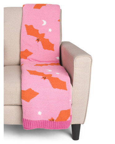 50x70 Feather Knit Bats Throw | TJ Maxx