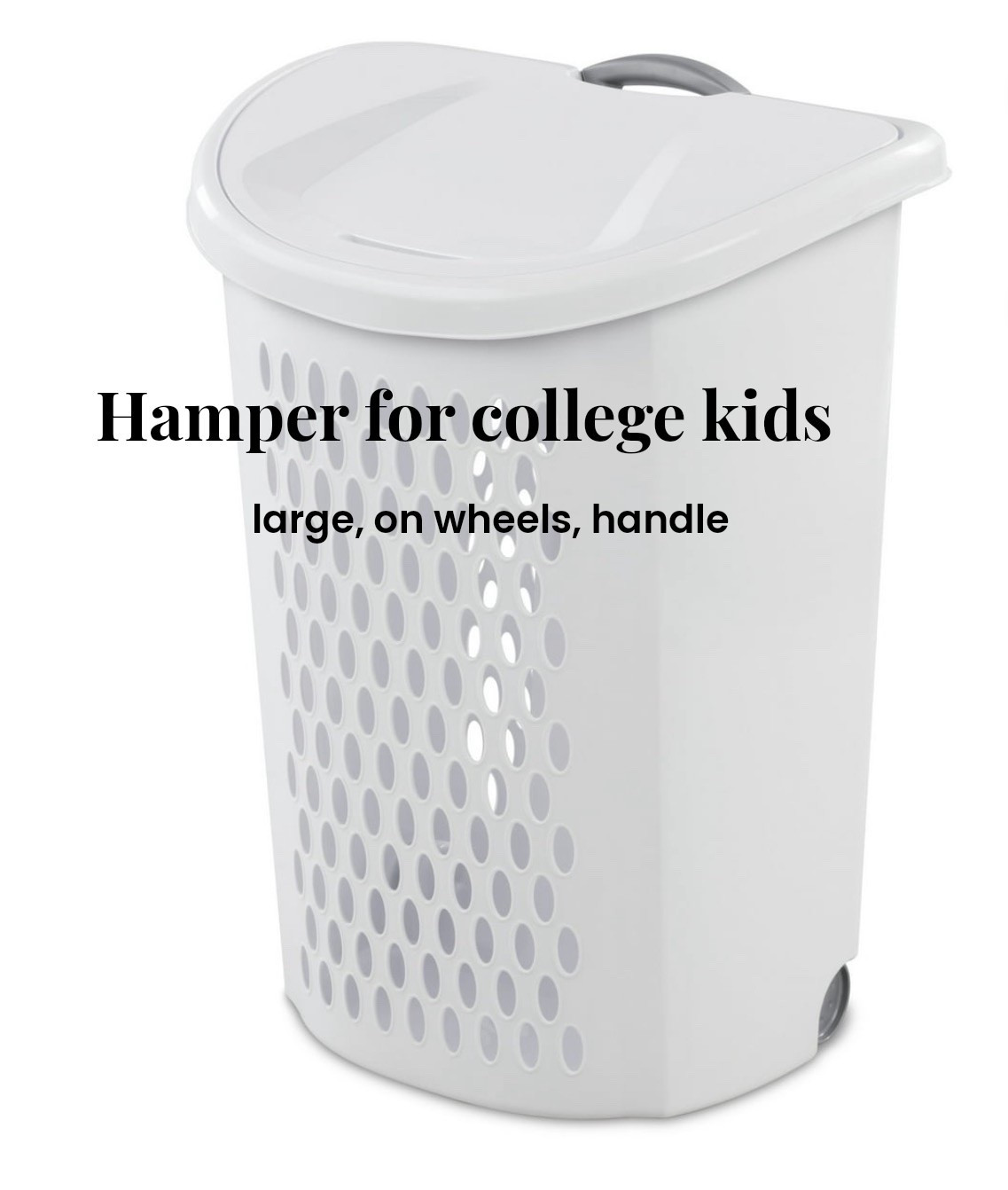 Hamper we bought for freshman year of college. Comes recommended! I expensive, on wheels, has a handle, and large capacity.

#LTKdayinmylife #LTKKids #LTKHome