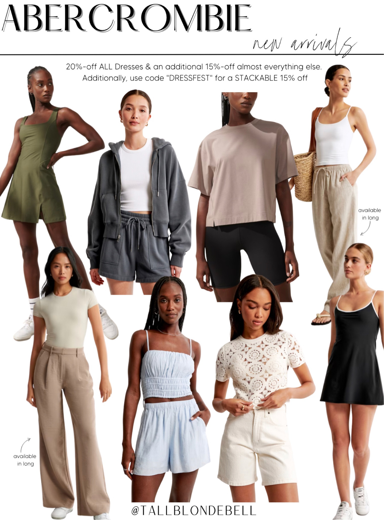 Abercrombie sale! 20% off dresses and 15% off almost everything else! Use code DRESSFEST for a stackable 15% off 

#LTKFind #LTKsalealert #LTKstyletip