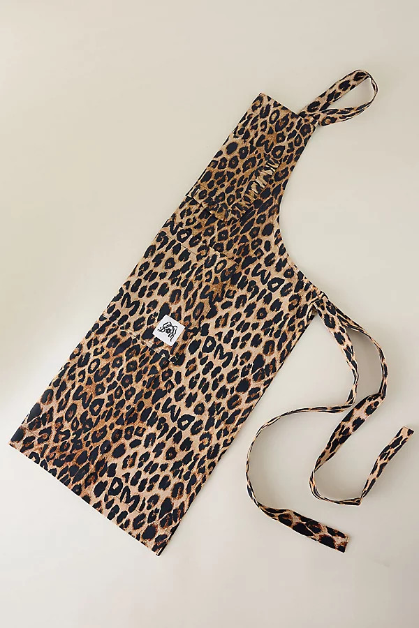 Damson Madder Valerie Leopard Apron | Anthropologie (UK)