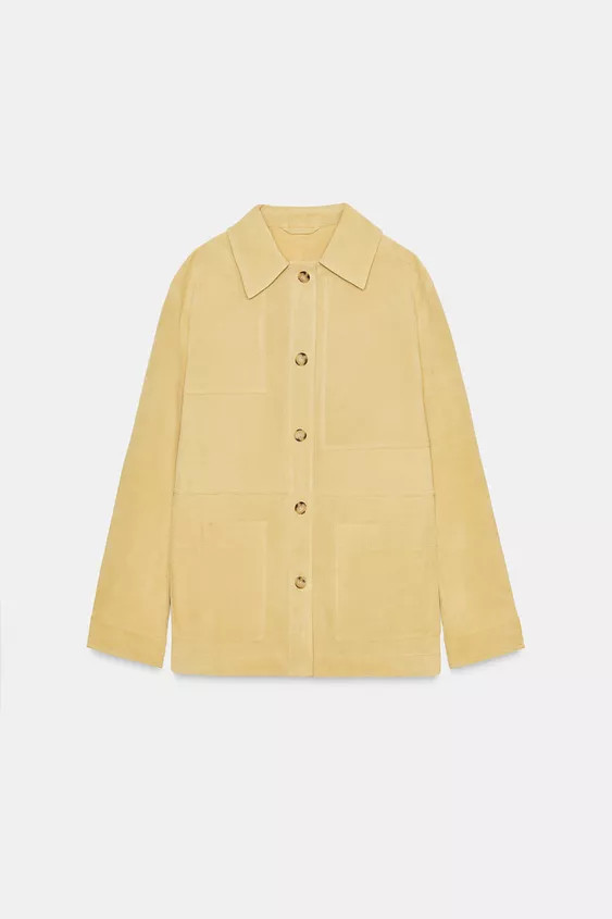 100% SUEDE LEATHER JACKET | Zara US