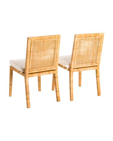 Set Of 2 Rattan Dining Chairs | The Global Decor Shop | Marshalls | Marshalls