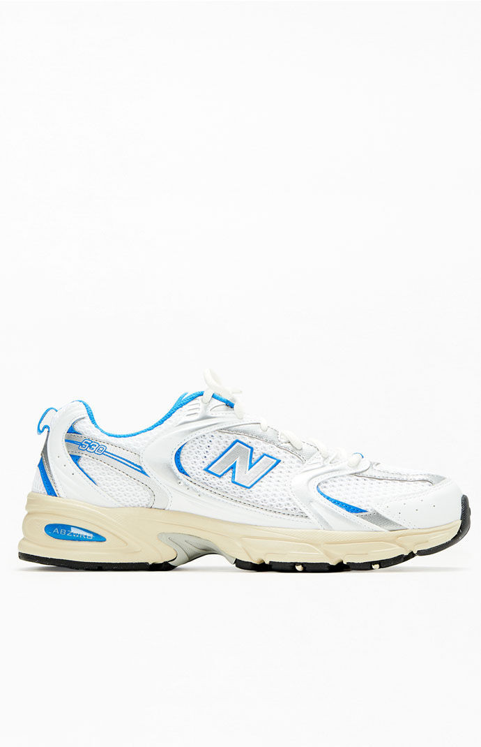 New Balance 530 Shoes in White/Blue - Size 5 | PacSun
