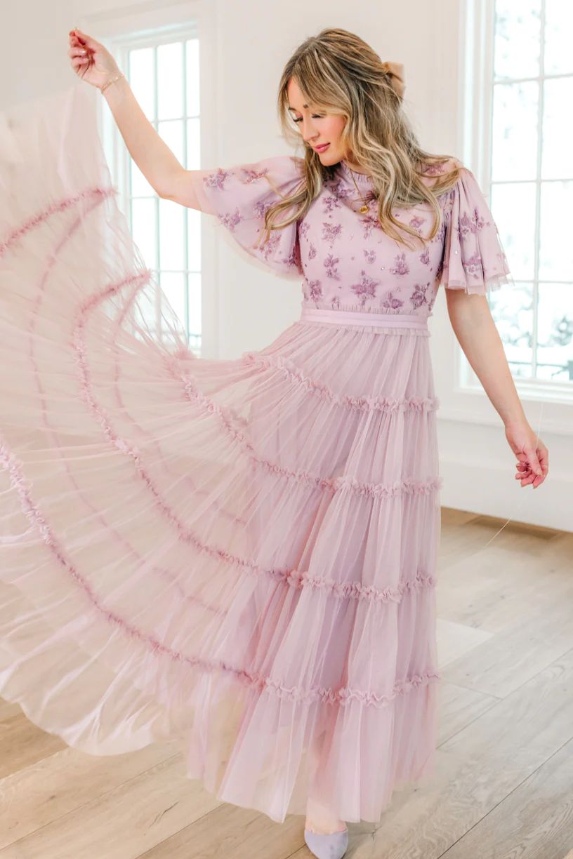 Anastasia Dress in Mauve | Ivy City Co