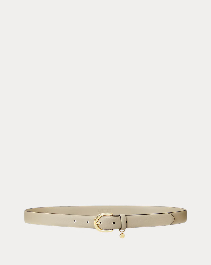 Charm Crosshatch Leather Belt | Ralph Lauren (UK)