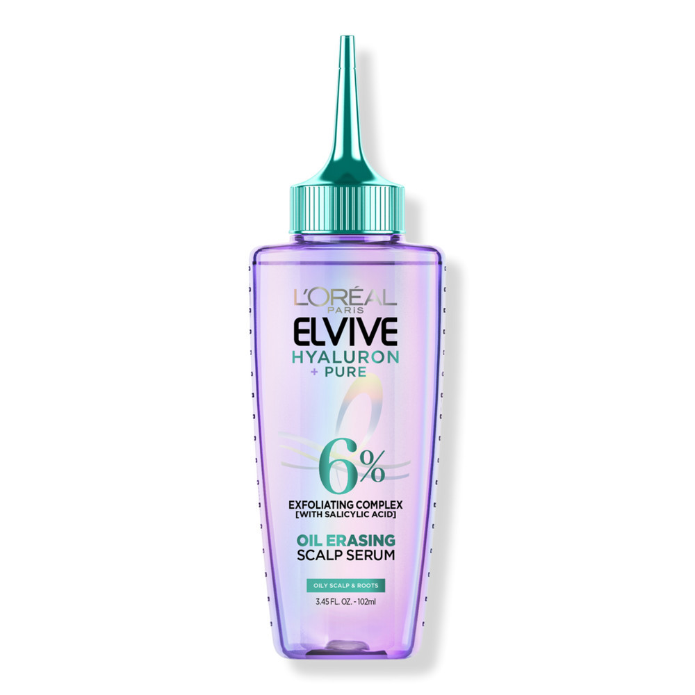 L'Oreal Elvive Hyaluron Pure Oil Erasing Serum, For Oily Hair | Ulta