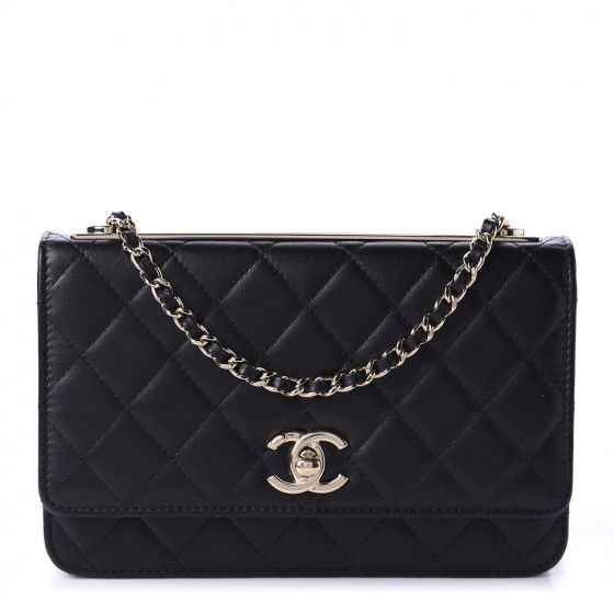 CHANEL

Lambskin Quilted Trendy CC Wallet On Chain WOC Black | Fashionphile