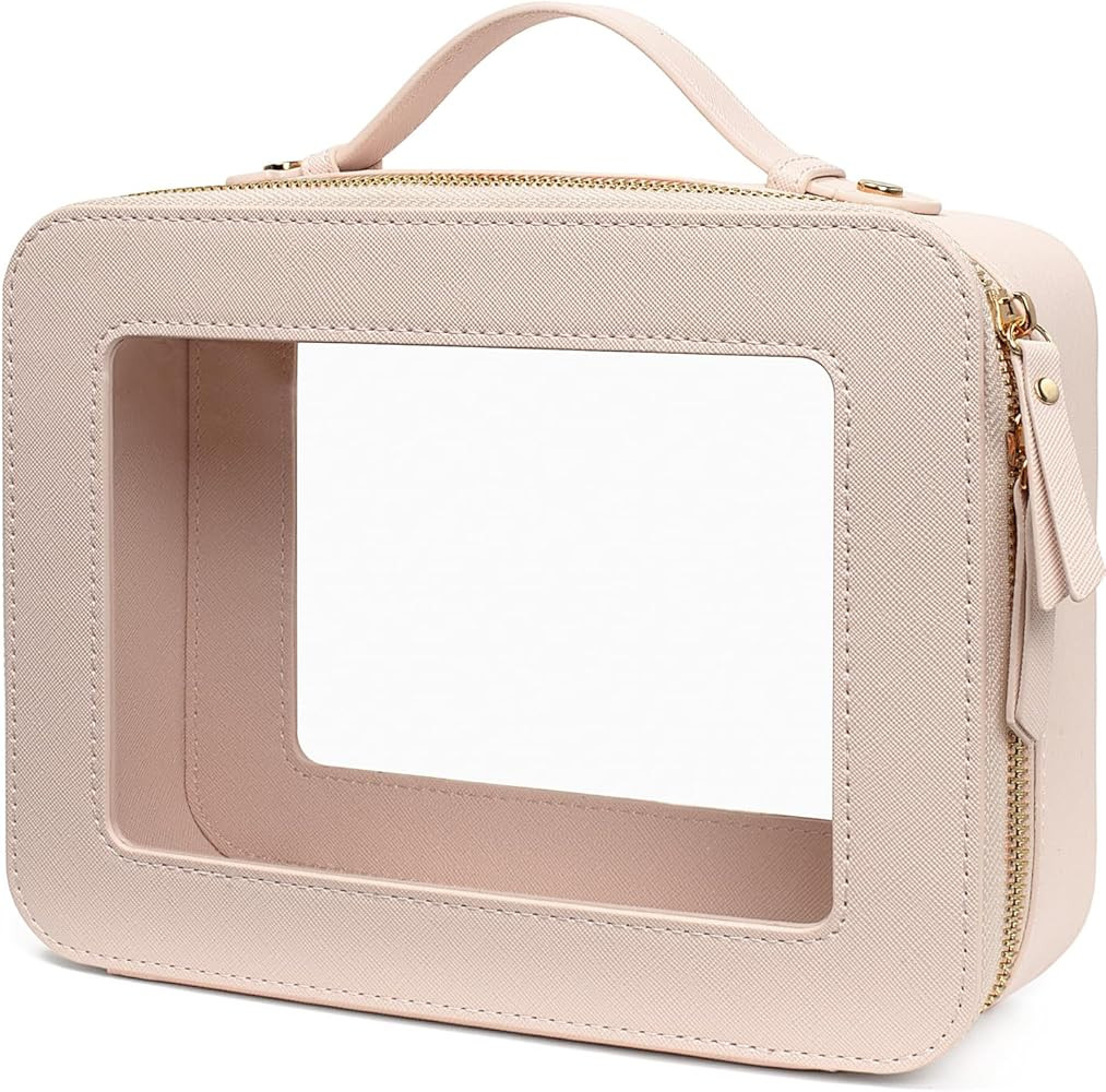 LETGO Clear Makeup Bags, TSA Approved Toiletry Bag with Zipper, Clear Makeup Organizer Large Fit ... | Amazon (US)