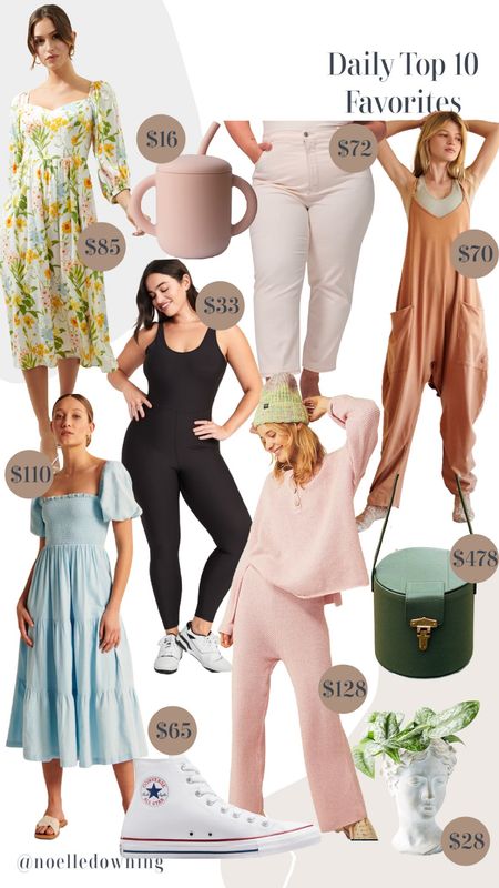 Daily top 10 favorites!

Floral maxi dress, tiered dress, plus size dress, jumpsuit, matching lounge set, converse, chuck Taylors, grecian bust vase pot planter, bucket bag, white denim jeans, baby cup, sip cup, cup with straw, onesie with pockets

#LTKshoecrush #LTKunder100 #LTKSeasonal