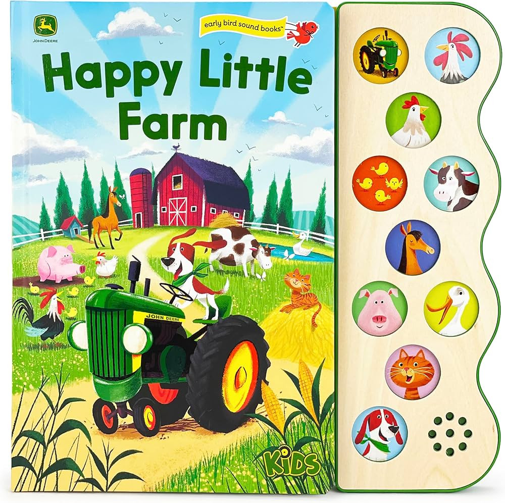 John Deere Kids Happy Little Farm Interactive Sound Book (John Deere Kids; Early Bird Sound Books... | Amazon (US)