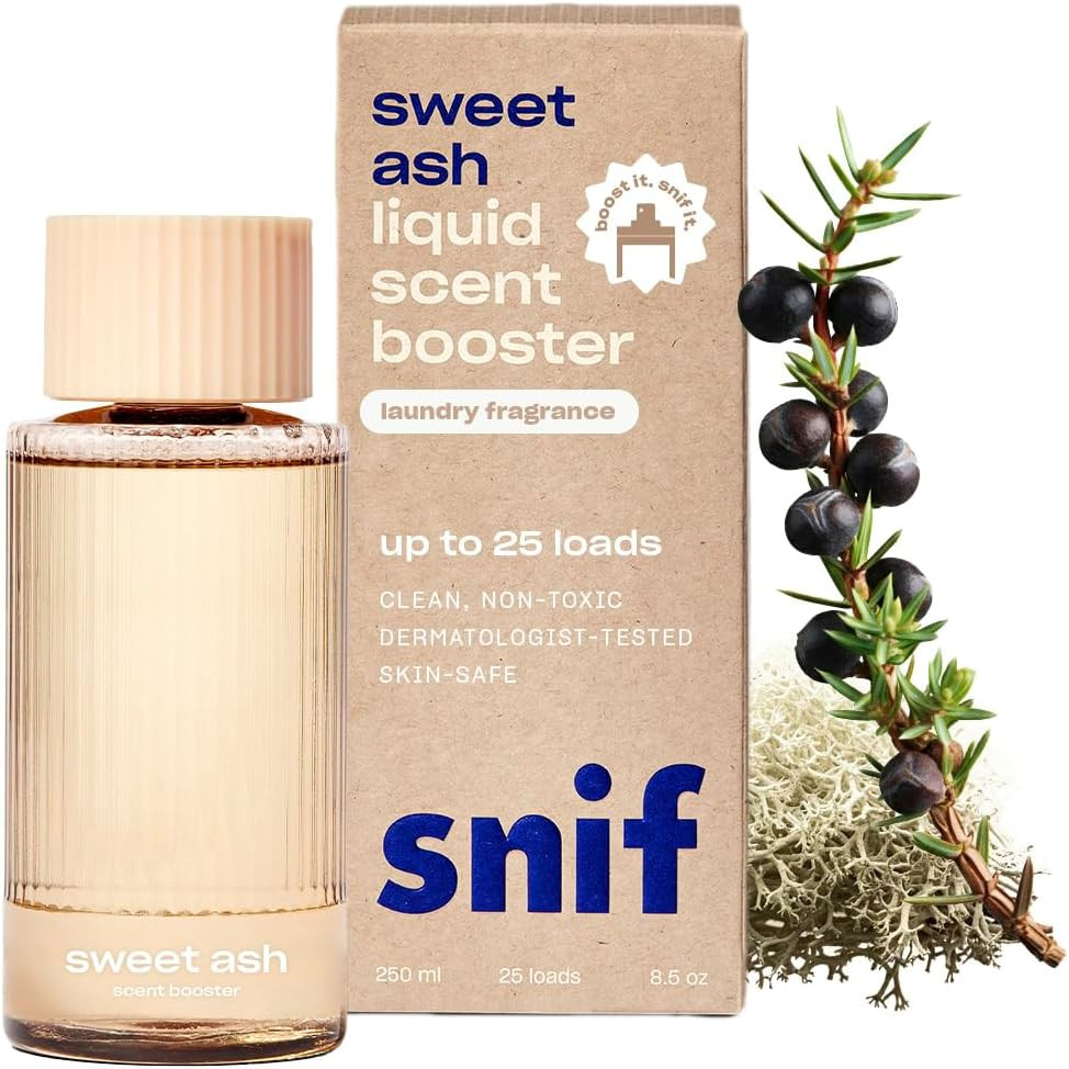 Snif Sweet Ash Non-Toxic Liquid Laundry Scent Booster, 25 Loads, 8.5oz | Amazon (US)
