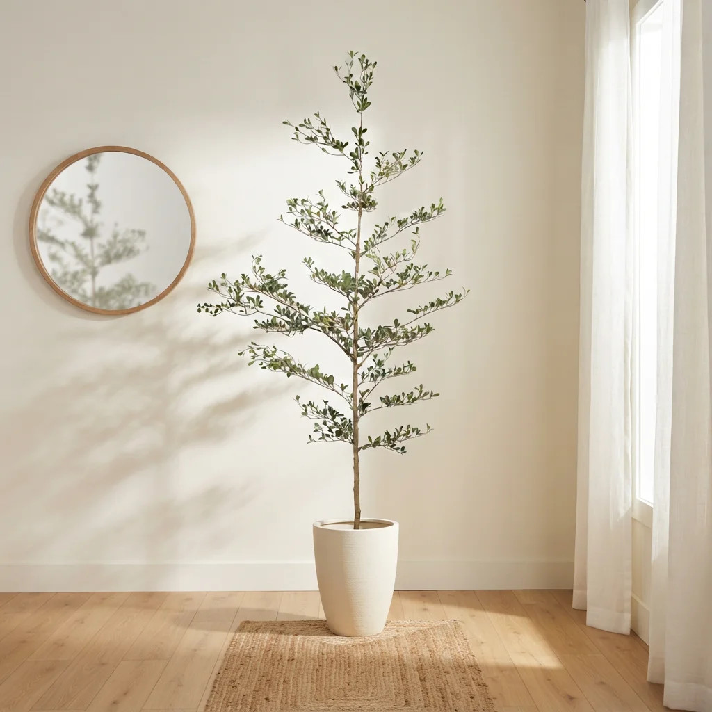84" H Artificial Shady Lady Black Olive Tree, Large Lifelike Fake Olive Tree with Layered Canopy ... | Wayfair North America