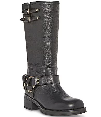 Steve Madden Astor Leather Moto Engineer Boots - 9 | Dillard's