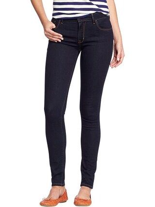 Old Navy Womens The Rockstar Mid Rise Super Skinny Jeans Size 0 Regular - Rinse | Old Navy US