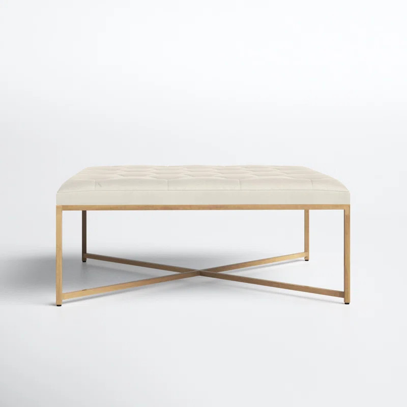 Osa Leather Ottoman | Wayfair North America