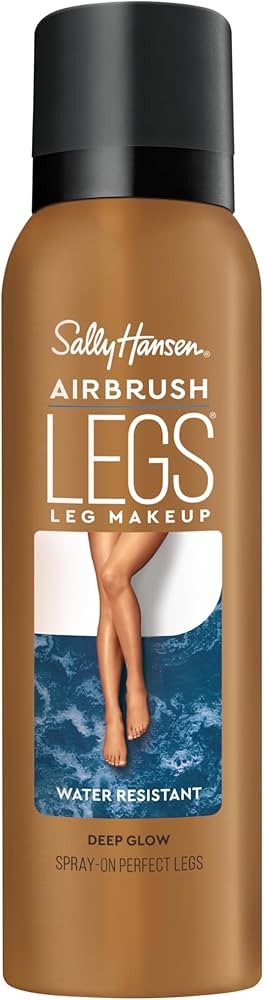 Sally Hansen Airbrush Legs Leg Makeup Spray | Lightweight, Transfer-Proof, Water-Resistant | Deep... | Amazon (US)