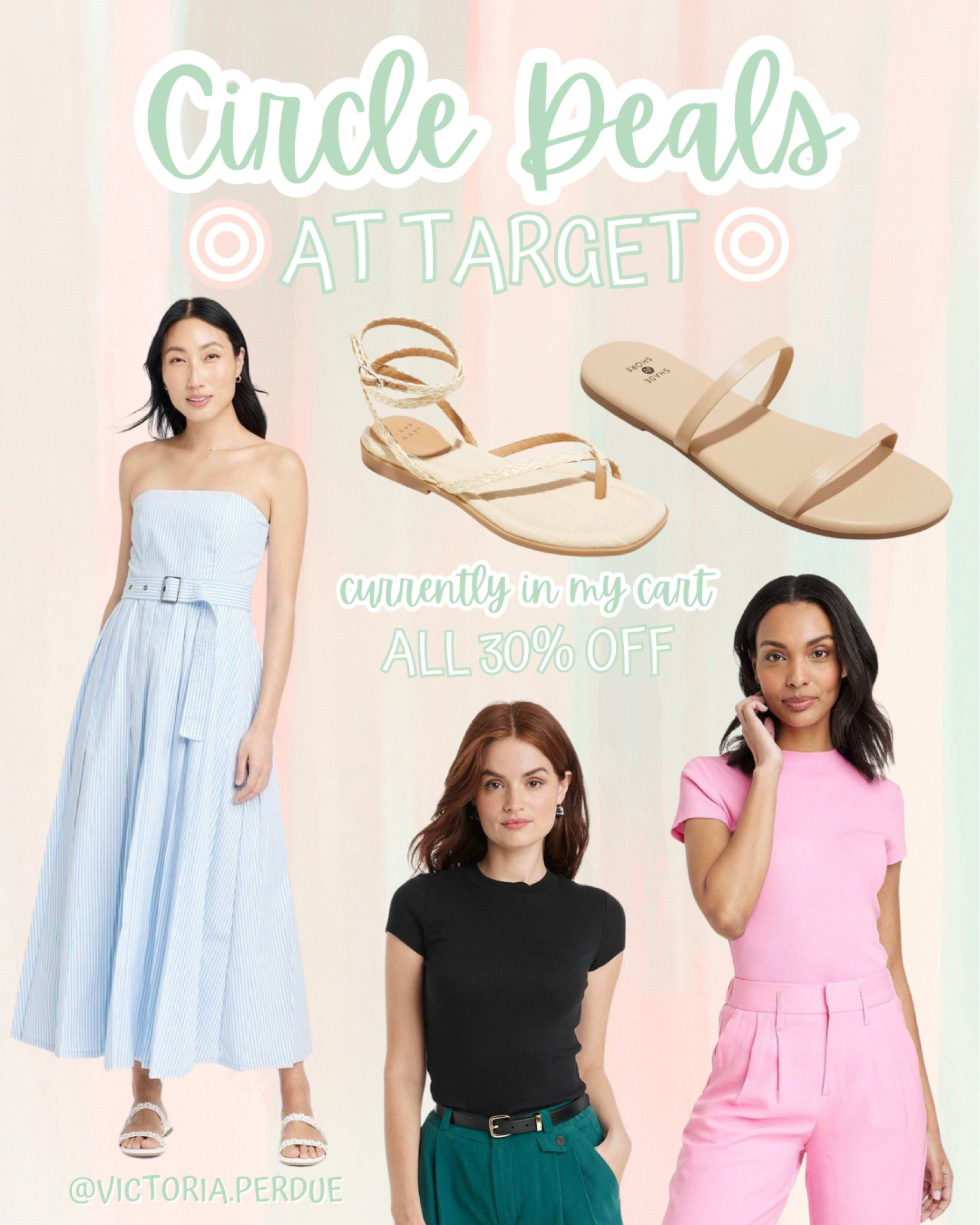 TARGET CIRCLE DEALS in my cart - 30% off sandals and select women’s items! ♥️

#target #targetstyle #summeroutfits #dress #basics #sandals #summerstyle

#LTKmidsize #LTKxTarget #LTKsalealert
