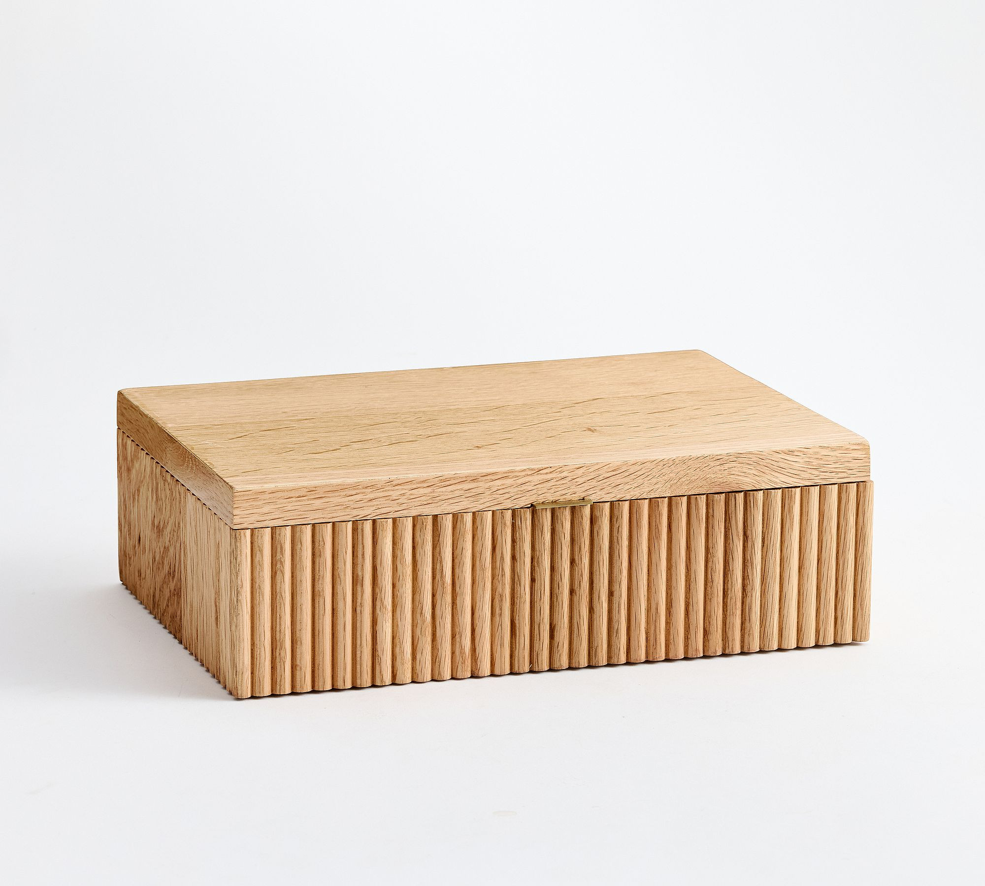 Wood Fluted Jewelry Box | Pottery Barn (US)