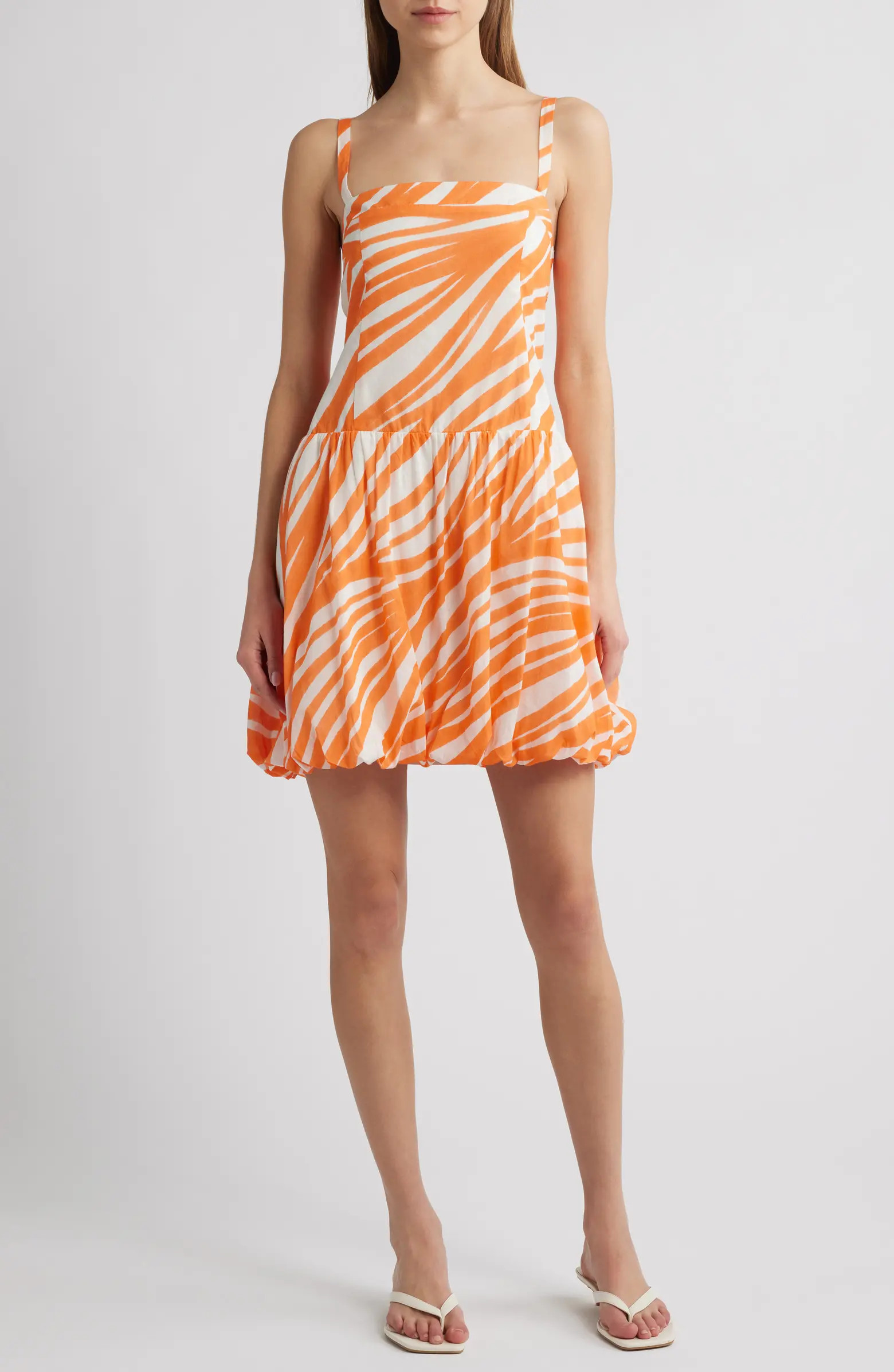 Du Paradis Prunella Bubble Hem Cotton Minidress | Nordstromrack | Nordstrom Rack