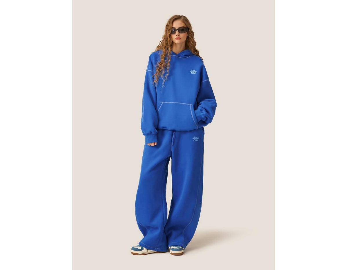 Aelfric Eden Women's Cloud Essential Fleece Pullover Hoodie Super Baggy Set - Blue | Macy's