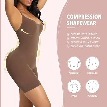 FeelinGirl Shapewear for Women Tummy Control Full Bust Body Shaper Bodysuit Butt Lifter Thigh Sli... | Amazon (US)