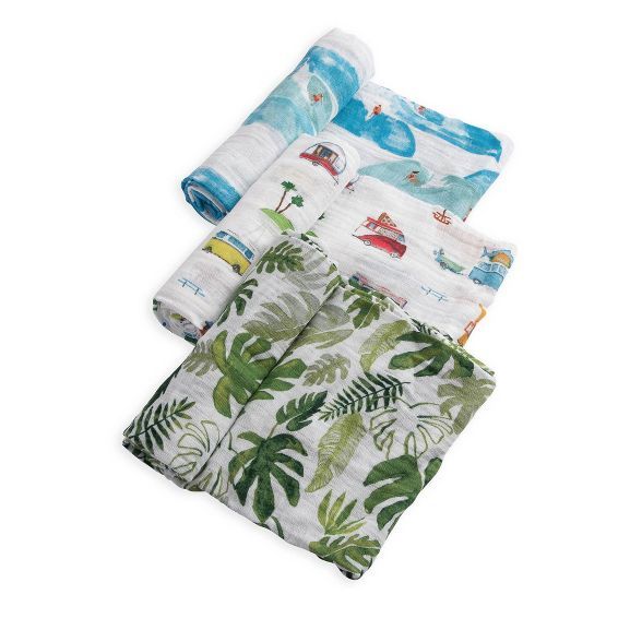 Little Unicorn Cotton Muslin Swaddle Blankets - Summer Vibe | Target