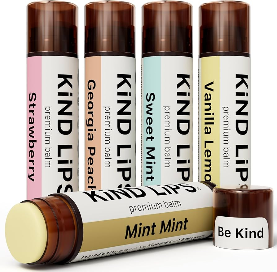 Kind Lips Lip Balm, Nourishing Soothing Lip Moisturizer for Dry Cracked Chapped Lips, Made in Usa... | Amazon (US)