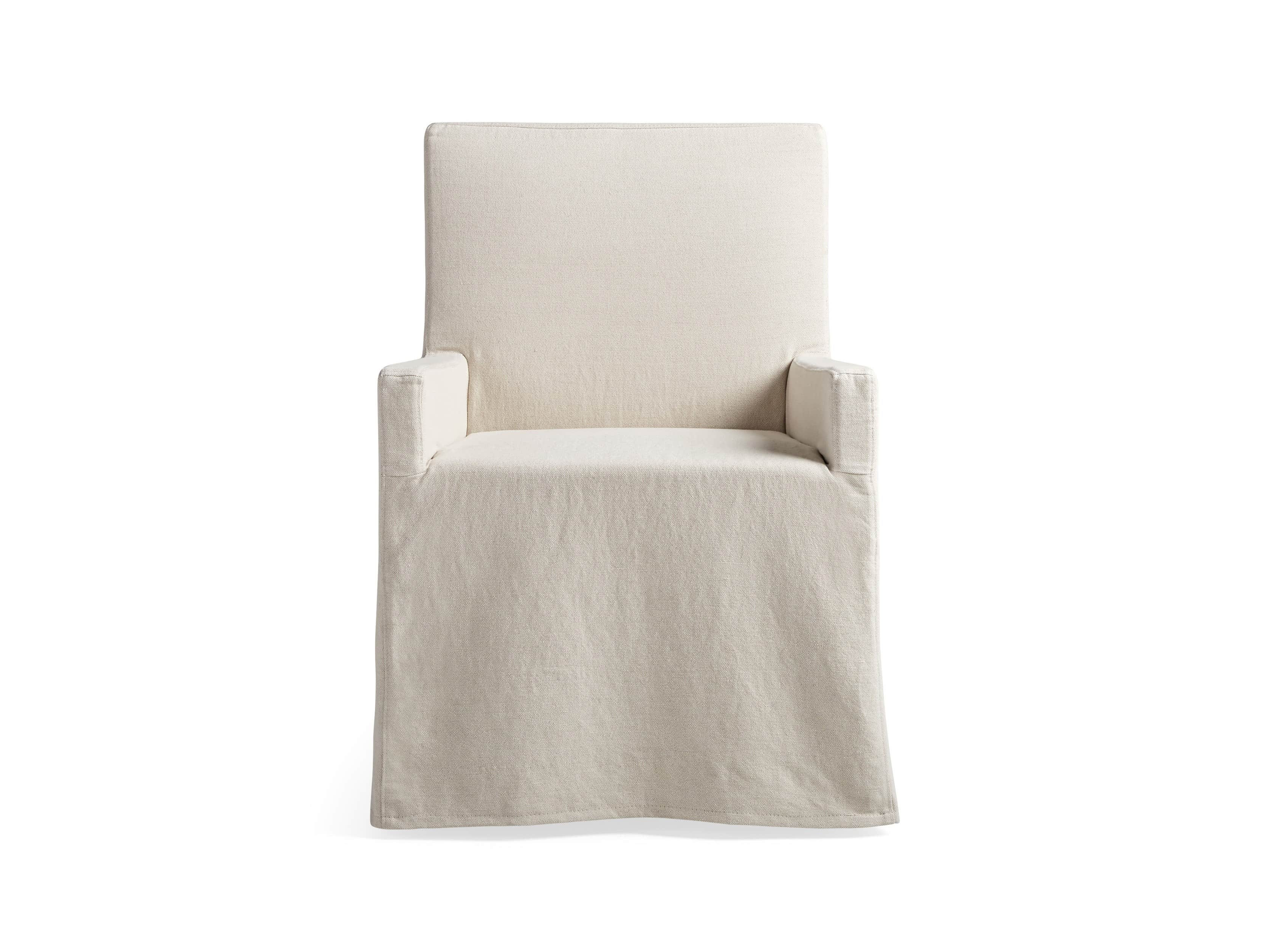 Roulette Slipcovered Dining Arm Chair | Arhaus