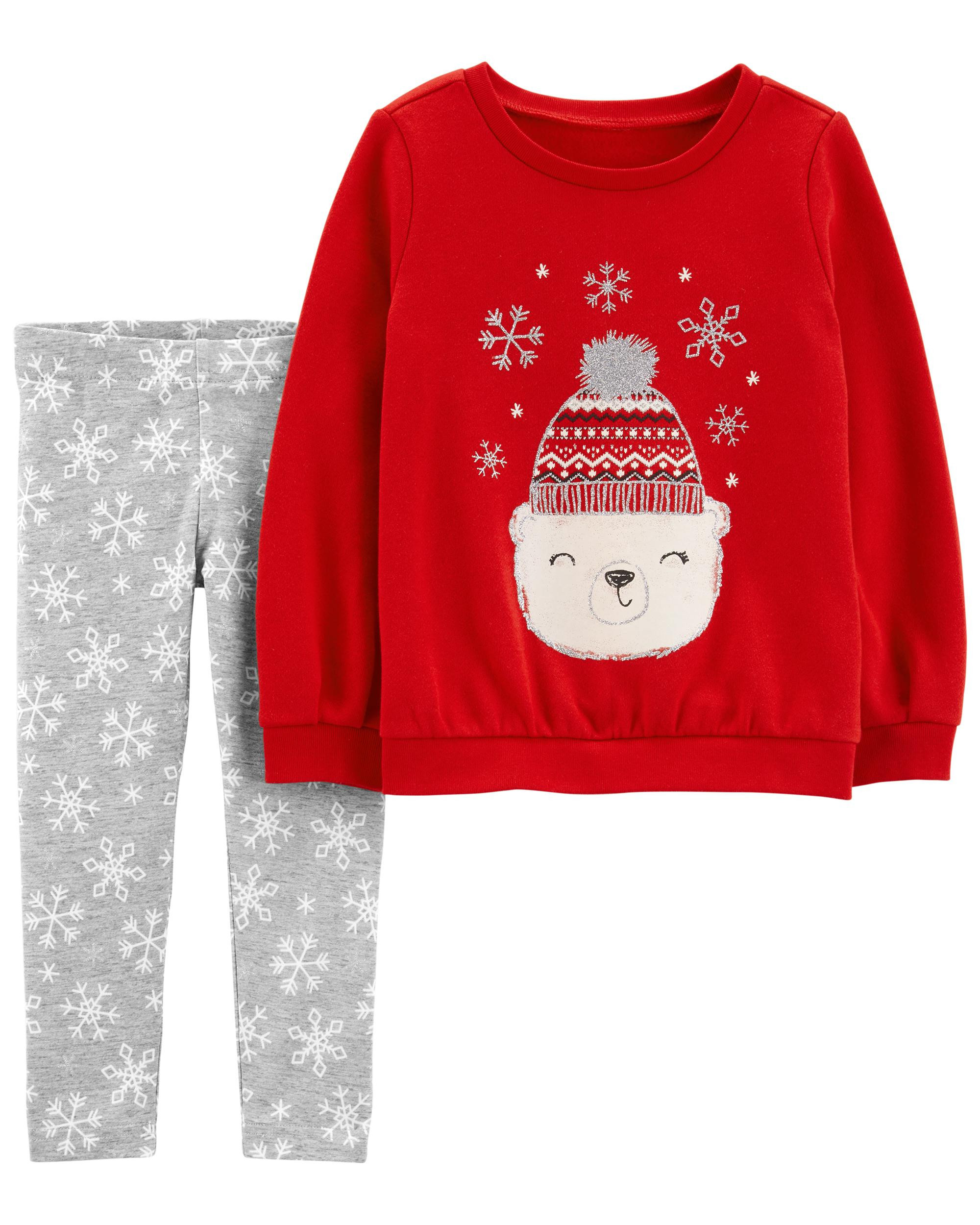 Baby 2-Piece Polar Bear Fleece Top & Legging Set | Carter's
