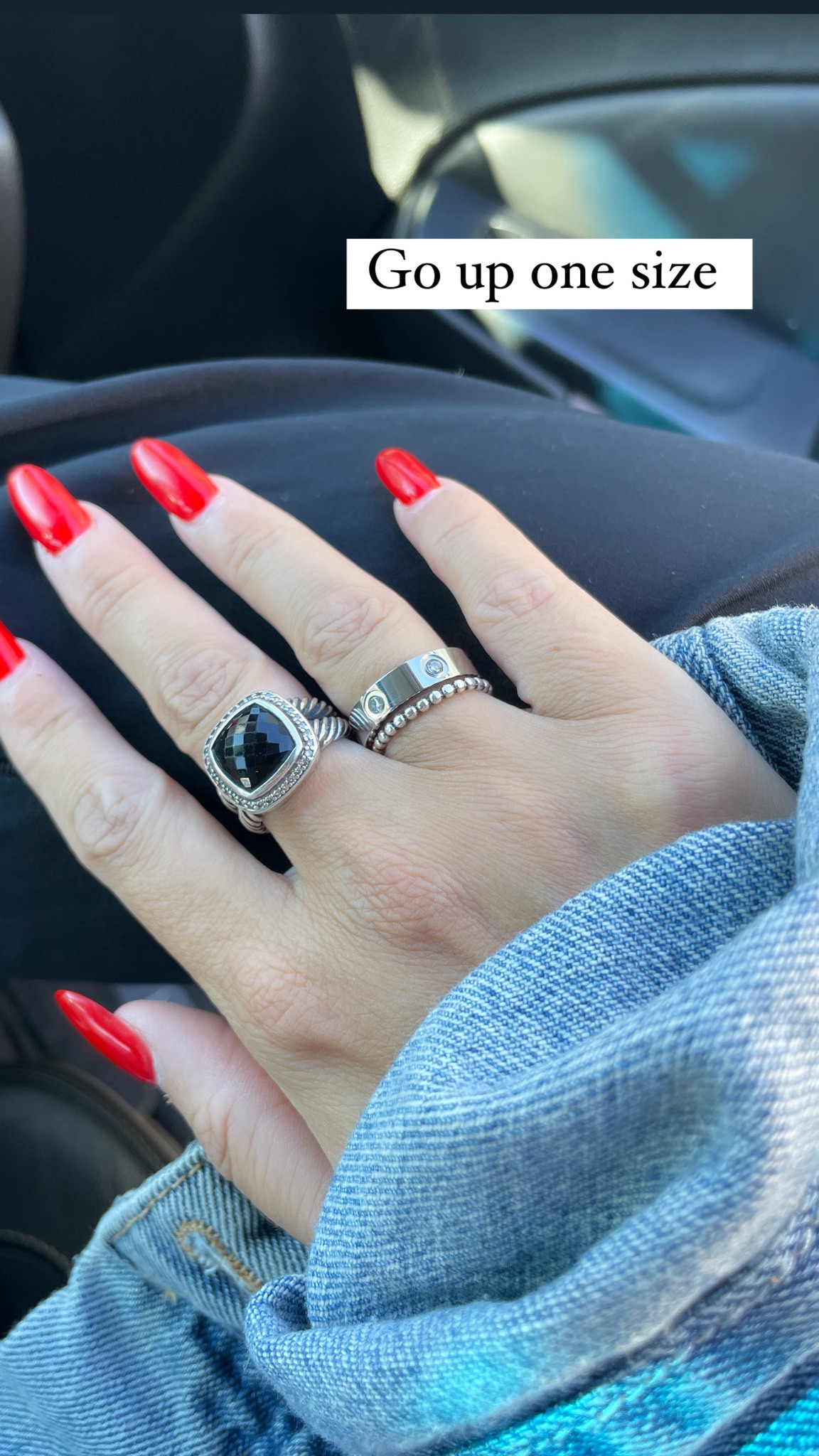 How cute is this ring from Amazon?! Go up one size. Runs small 💍