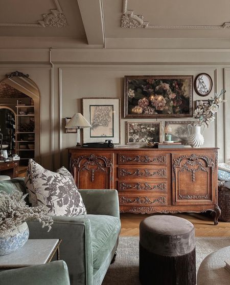 Living room details! The buffet table was an antique find (linking some similar options below) 

#LTKhome