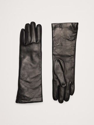 Cashmere-Lined Long Leather Gloves40% off applied at checkoutProduct Selections CA$260.00BlackSof... | Banana Republic (CA)