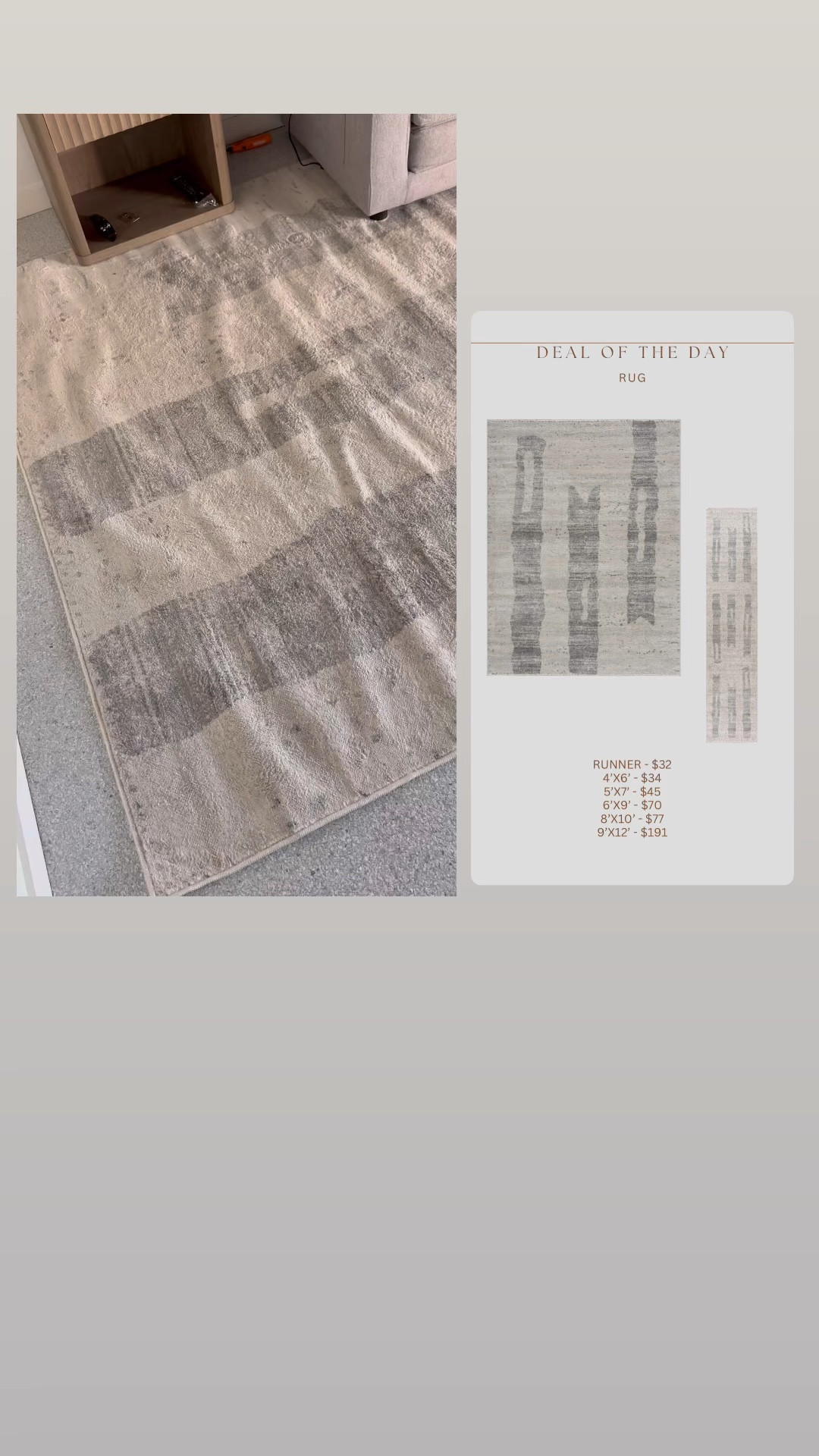 Just got the prettiest budget friendly rug from Amazon (just unrolled / ignore ripples, it will lay flat soon)!!!! Can you even believe the prices 🤯🤯🤯 Looks great with warm or cool tones. Major Lulu & Georgia vibes 😍😍😍 took a gamble as there were no review photos and am SO thrilled. This will sell out! It’s amazing! 10/10 rug 

#LTKHome #LTKSaleAlert #LTKFindsUnder100