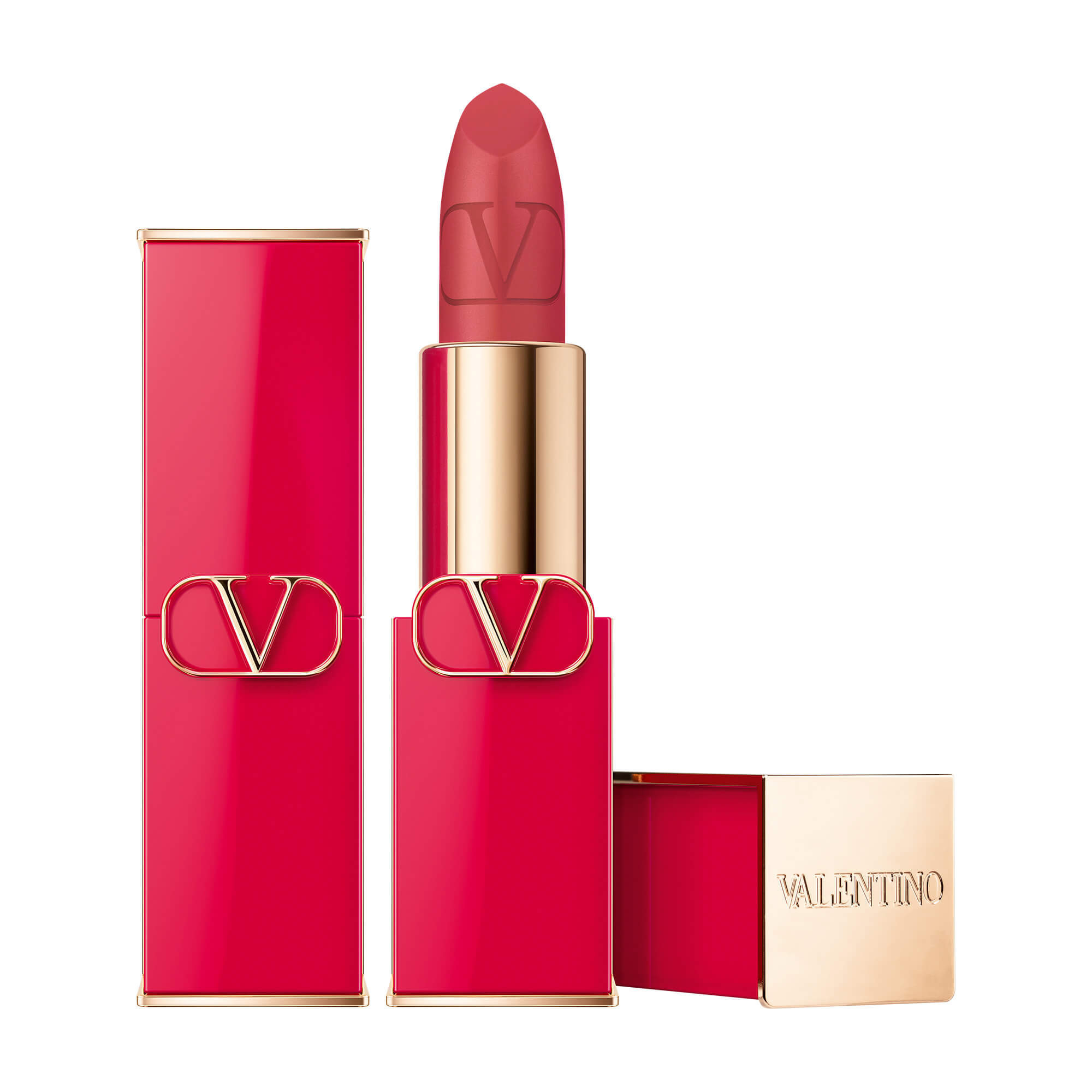 Valentino Beauty Rosso Refillable Lipstick | Shade: 407R Play With Fire Matte | Valentino Beauty