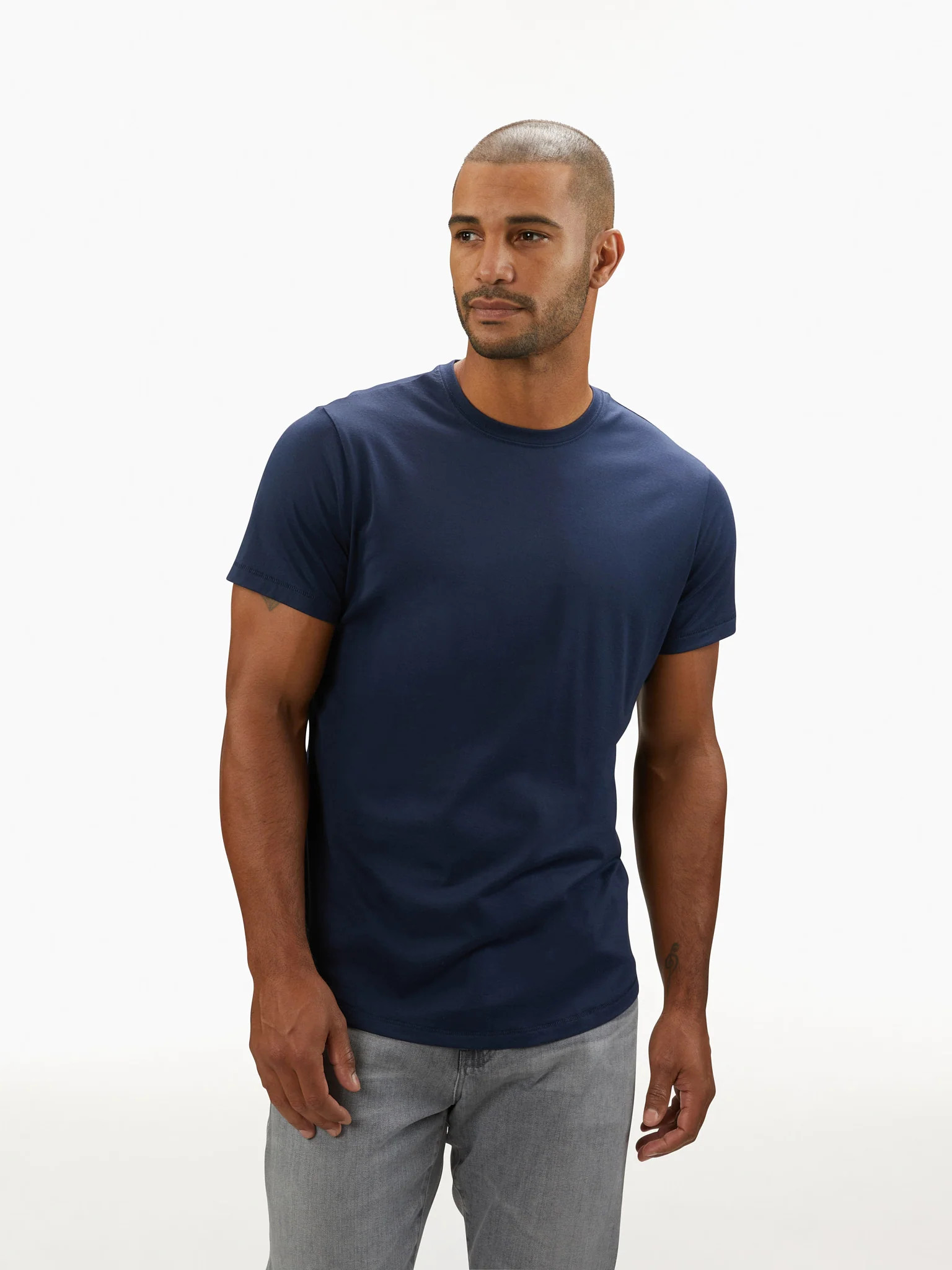Pima Curve-Hem Tee | Cuts Clothing