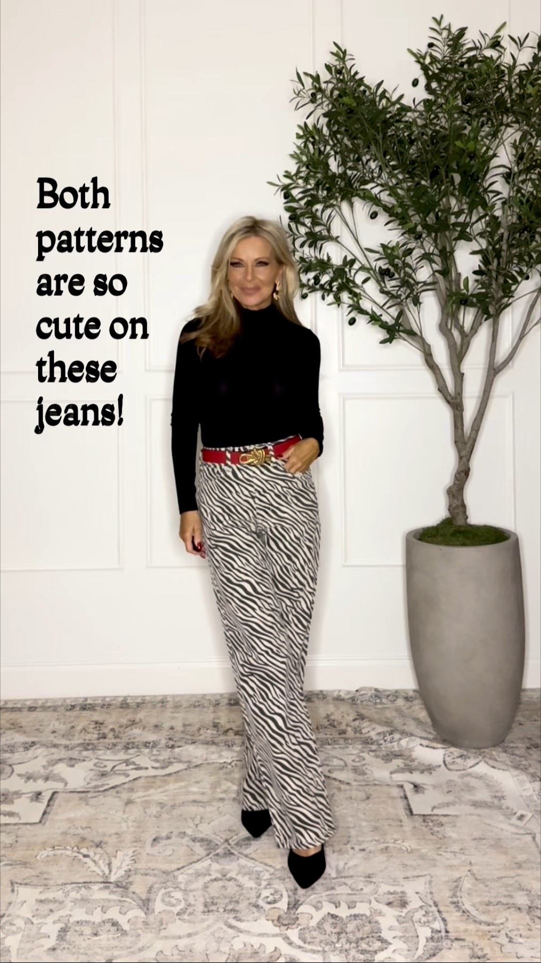 I am wearing a size 24 in the pants  

#LTKOver40 #LTKHoliday