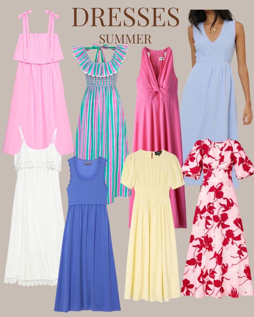 Summer dresses edit - summer colour palette

#LTKsummer