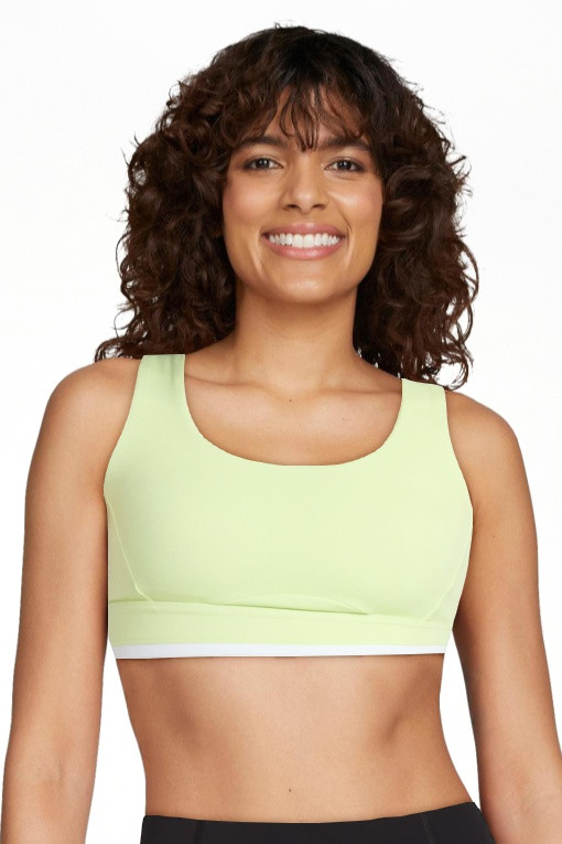 Avia Women's Medium Support Open Back and Contrast Tipping Sports Bra, XS-XXXL | Walmart (US)