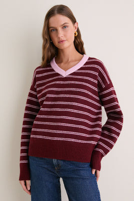 Burgundy Neev Sweater | Tuckernuck (US)