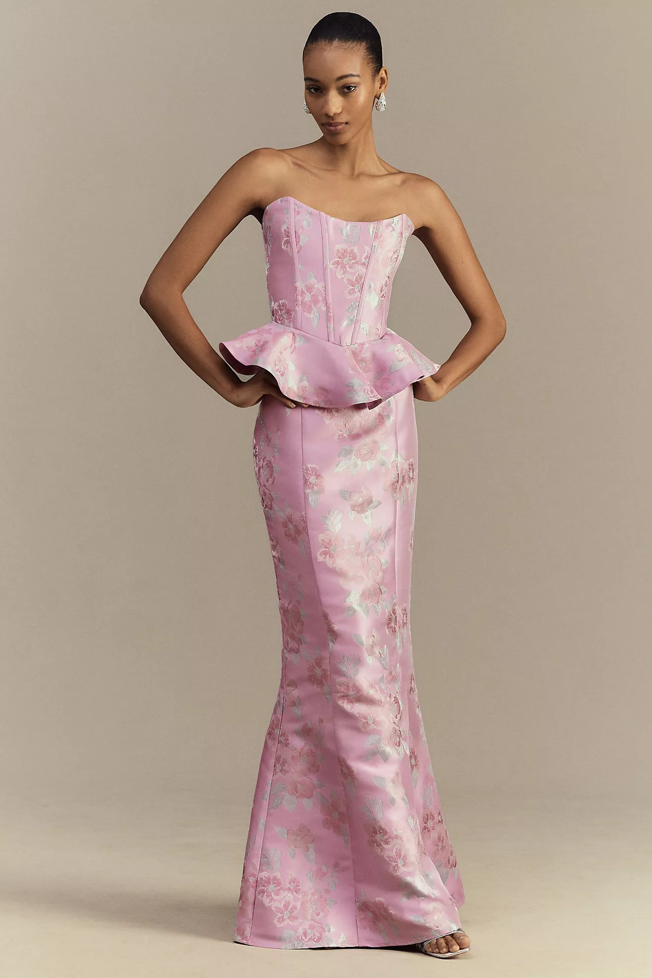 V. Chapman Waverly Brocade Fit & Flare Skirt Set | Anthropologie (US)