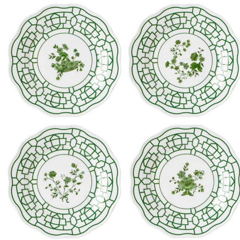 Spring Garden Melamine Salad Plates (Set of 4) | Sea Marie Designs