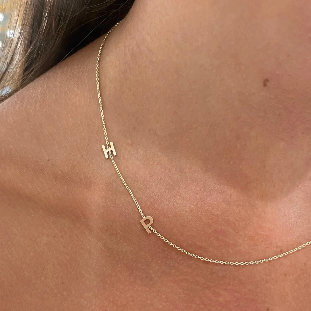 Custom Gold Initial Necklace | RW Fine Jewelry