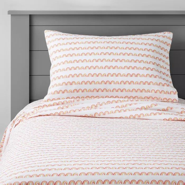 Rainbow Scallop Cotton Sheet Set - Pillowfort™ | Target