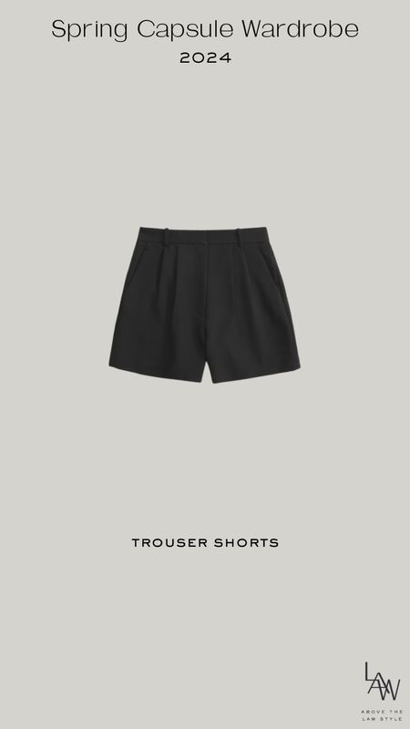 Spring Capsule: Black Trouser Shorts

#LTKfindsunder50 #LTKstyletip #LTKfindsunder100