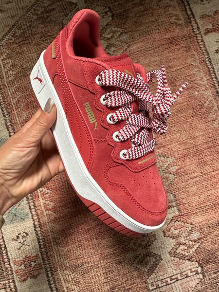 Love these new red puma sneakers that just arrived in the mail and they feel like walking on clouds! So comfy #sneakerobsession 

#LTKshoecrush #LTKActive #LTKover40